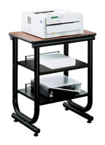 Mueble para impresora con ruedas y niveladores